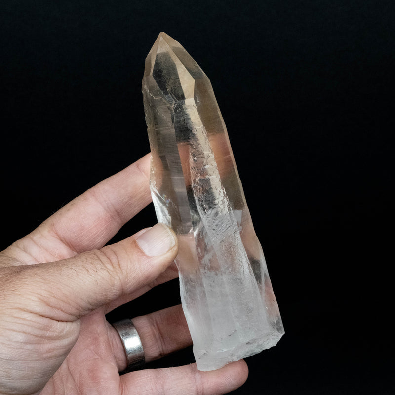 Lemurian Seed Quartz Crystal 306 g 146x42mm