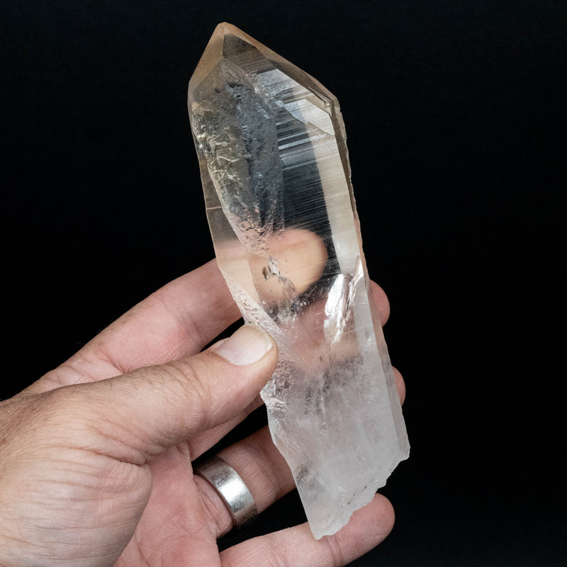 Lemurian Seed Quartz Crystal 306 g 146x42mm