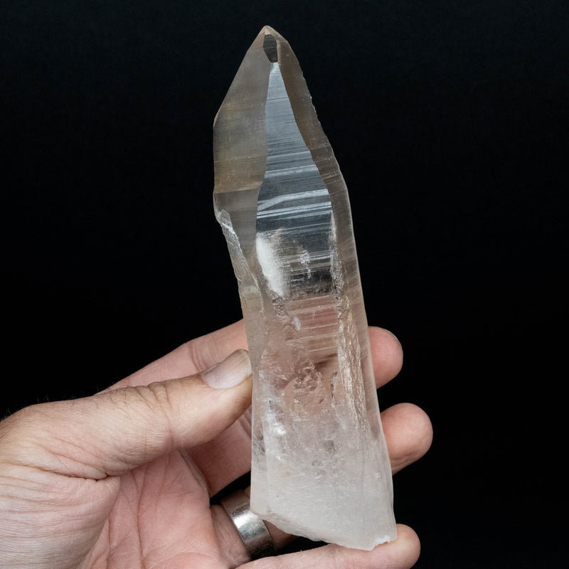 Lemurian Seed Quartz Crystal 266 g 154x43mm