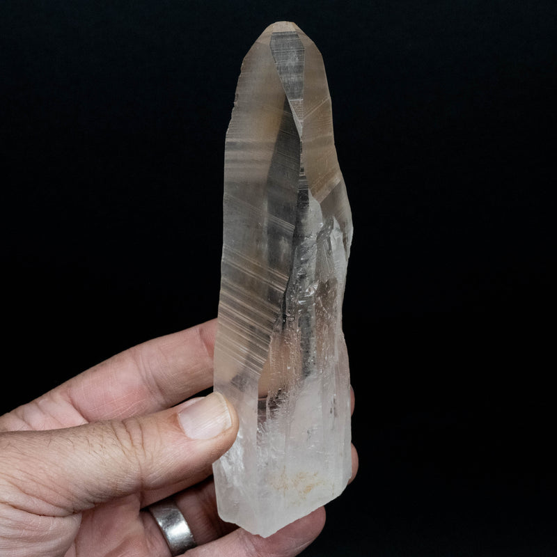 Lemurian Seed Quartz Crystal 266 g 154x43mm