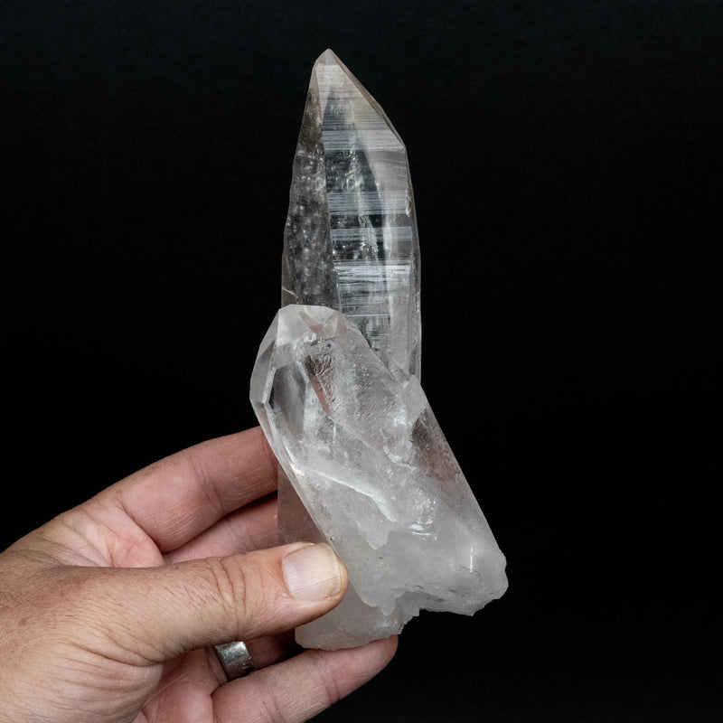 Lemurian Seed Quartz Crystal 416 g 164x64mm