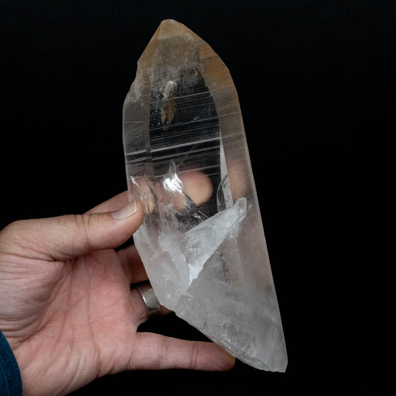 Lemurian Seed Quartz Crystal 1096 g 203x71mm