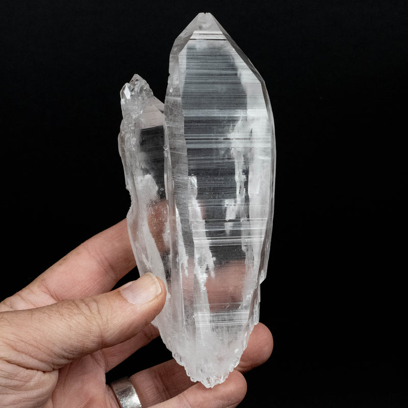 Lemurian Seed Quartz Crystal 365 g 144x59 DT Self Healed