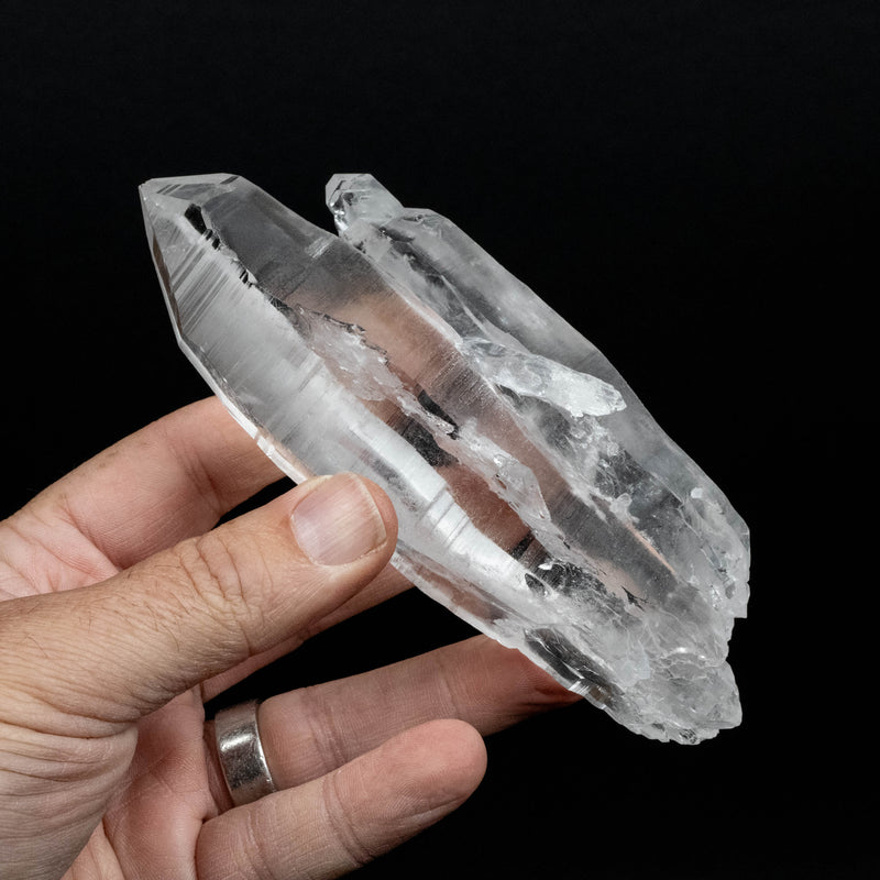 Lemurian Seed Quartz Crystal 365 g 144x59 DT Self Healed