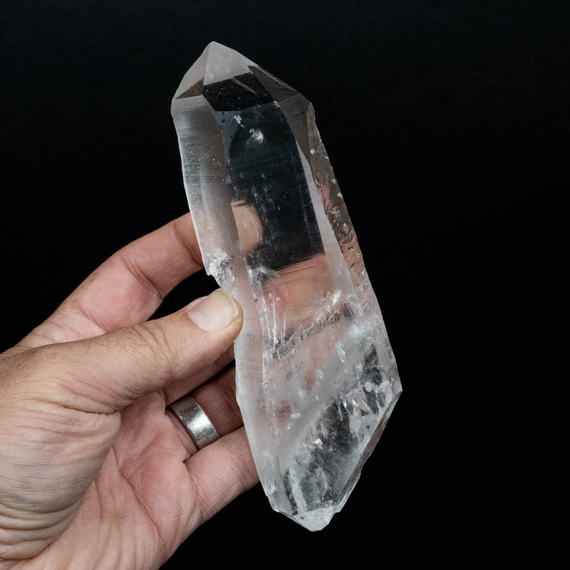 Lemurian Seed Quartz Crystal 420 g 162x53mm DT