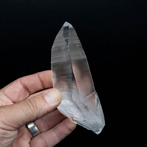 Lemurian Seed Quartz Crystal 214 g 127x47mm DT - InnerVision Crystals