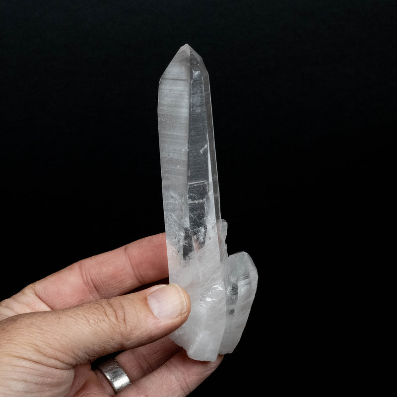 Lemurian Seed Quartz Crystal 136 g 131x37mm