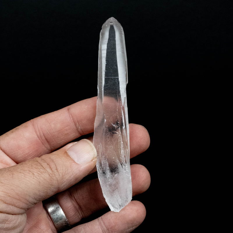 Lemurian Seed Quartz Crystal 38  g 109x20mm