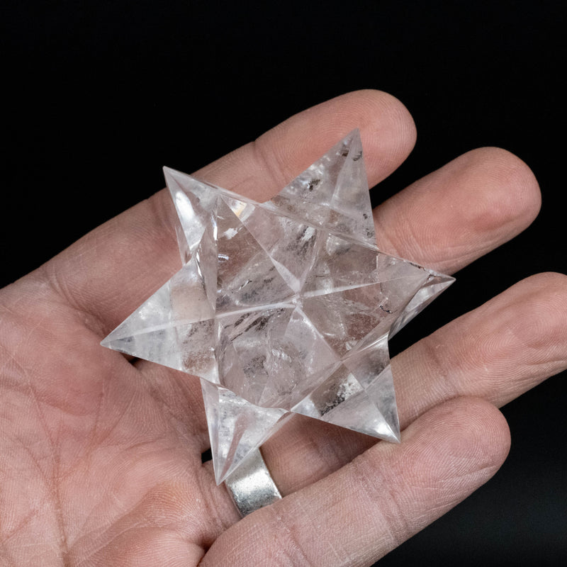 Lemurian Seed Crystal Merkaba Carving 110 g 66mm