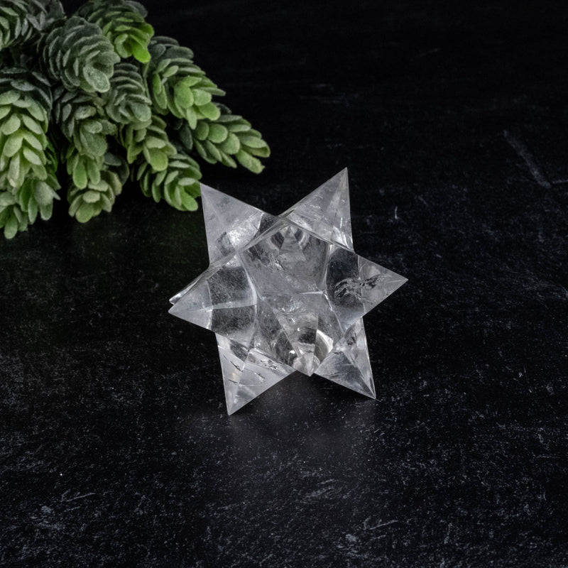 Lemurian Seed Crystal Merkaba Carving 110 g 66mm