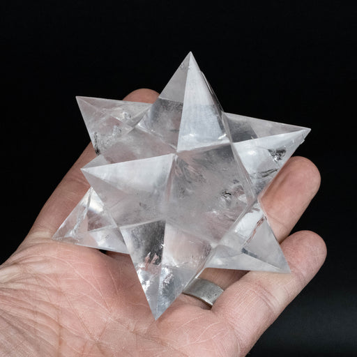 Lemurian Seed Crystal Merkaba Carving 370 g 96mm - InnerVision Crystals
