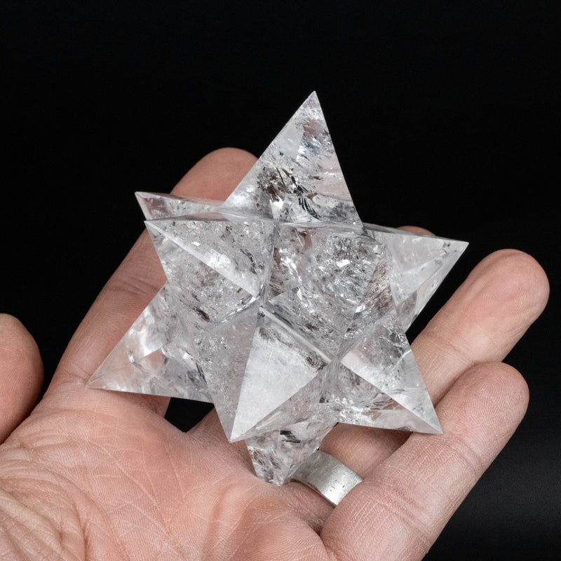 Lemurian Seed Crystal Merkaba Carving 276 g 89mm