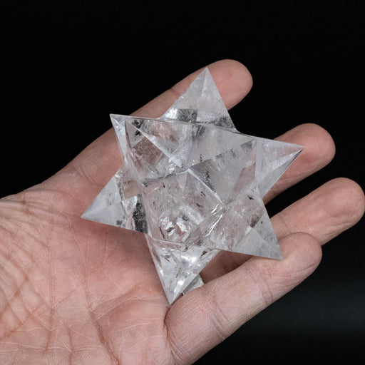 Lemurian Seed Crystal Merkaba Carving 224 g 34mm - InnerVision Crystals