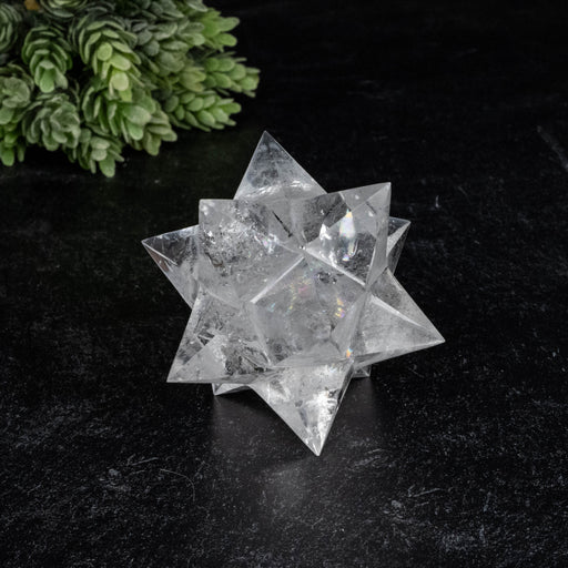 Lemurian Seed Crystal Merkaba Carving 224 g 34mm - InnerVision Crystals
