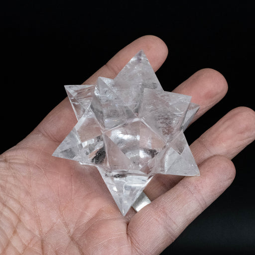 Lemurian Seed Crystal Merkaba Carving 182 g 74mm - InnerVision Crystals