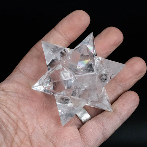 Lemurian Seed Crystal Merkaba Carving 172 g 75mm - InnerVision Crystals