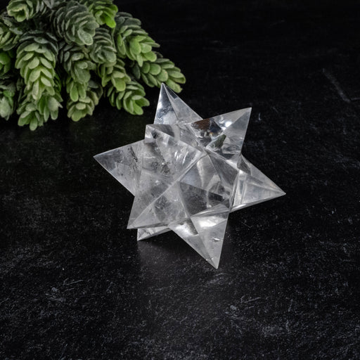 Lemurian Seed Crystal Merkaba Carving 172 g 75mm - InnerVision Crystals