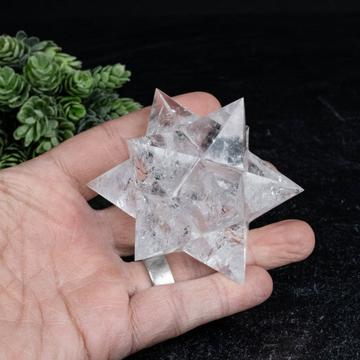 Lemurian Seed Crystal Merkaba Carving 22 g 82mm - InnerVision Crystals