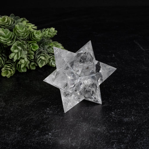 Lemurian Seed Crystal Merkaba Carving 22 g 82mm - InnerVision Crystals