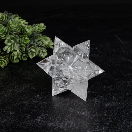 Lemurian Seed Crystal Merkaba Carving 230 g 79mm - InnerVision Crystals