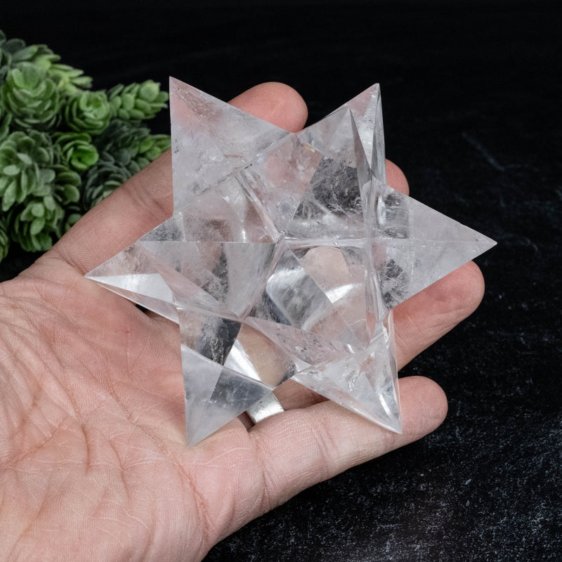 Lemurian Seed Crystal Merkaba Carving 392 g 102mm