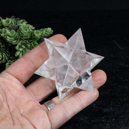 Lemurian Seed Crystal Merkaba Carving 168 g 76mm - InnerVision Crystals