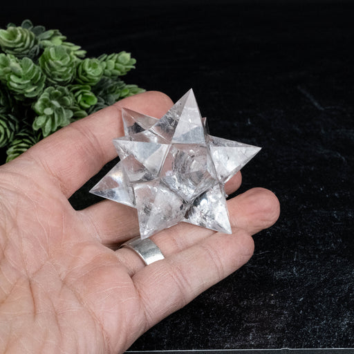 Lemurian Seed Crystal Merkaba Carving 132 g 70mm - InnerVision Crystals