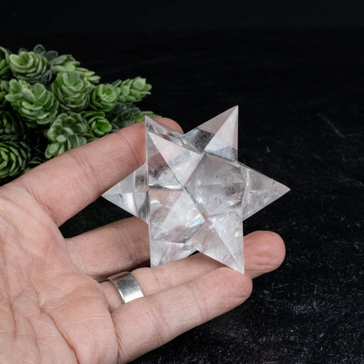 Lemurian Seed Crystal Merkaba Carving 174 g 76mm - InnerVision Crystals