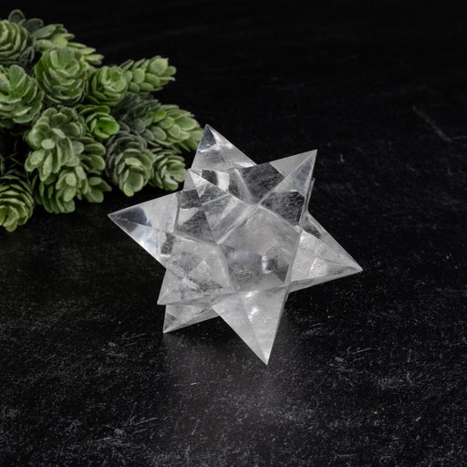 Lemurian Seed Crystal Merkaba Carving 174 g 76mm - InnerVision Crystals