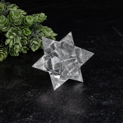 Lemurian Seed Crystal Merkaba Carving 18 g 70mm - InnerVision Crystals