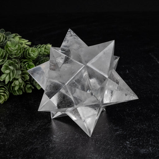 Lemurian Seed Crystal Merkaba Carving 548 g 110mm - InnerVision Crystals