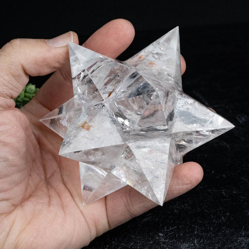 Lemurian Seed Crystal Merkaba Carving 570 g 108mm - InnerVision Crystals