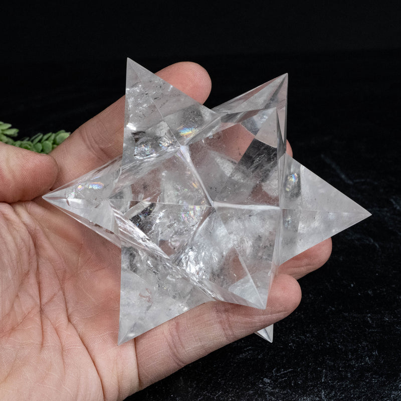 Lemurian Seed Crystal Merkaba Carving 564 g 114mm