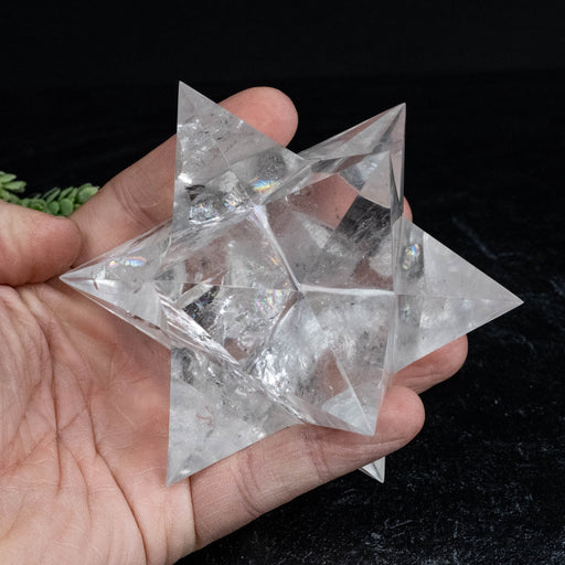 Lemurian Seed Crystal Merkaba Carving 564 g 114mm - InnerVision Crystals