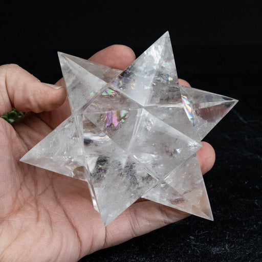 Lemurian Seed Crystal Merkaba Carving 660 g 117mm - InnerVision Crystals