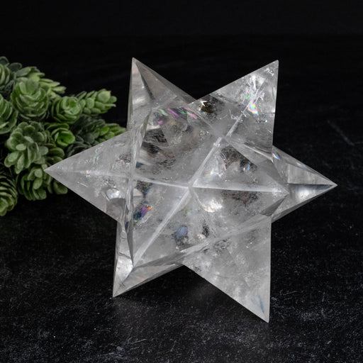 Lemurian Seed Crystal Merkaba Carving 660 g 117mm - InnerVision Crystals