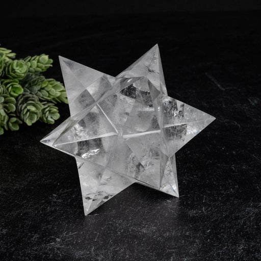 Lemurian Seed Crystal Merkaba Carving 492 g 105mm - InnerVision Crystals