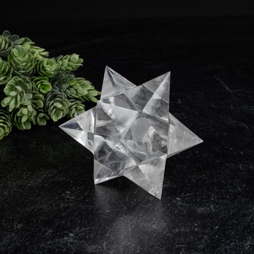 Lemurian Seed Crystal Merkaba Carving 296 g 90mm - InnerVision Crystals