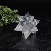 Lemurian Seed Crystal Merkaba Carving 262 g 85mm - InnerVision Crystals