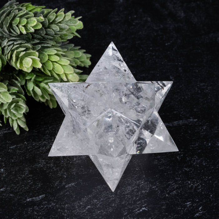 Lemurian Seed Crystal Merkaba Carving 302 g 90mm