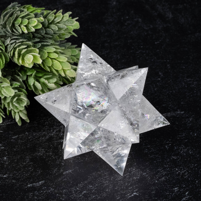 Lemurian Seed Crystal Merkaba Carving 302 g 90mm
