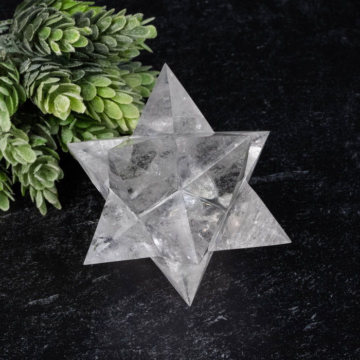 Lemurian Seed Crystal Merkaba Carving 268 g 87mm