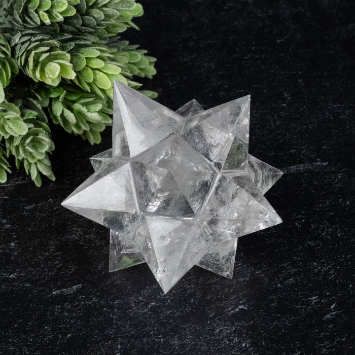Lemurian Seed Crystal Merkaba Carving 268 g 87mm