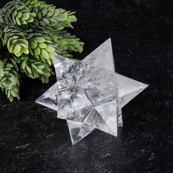 Lemurian Seed Crystal Merkaba Carving 252 g 84mm