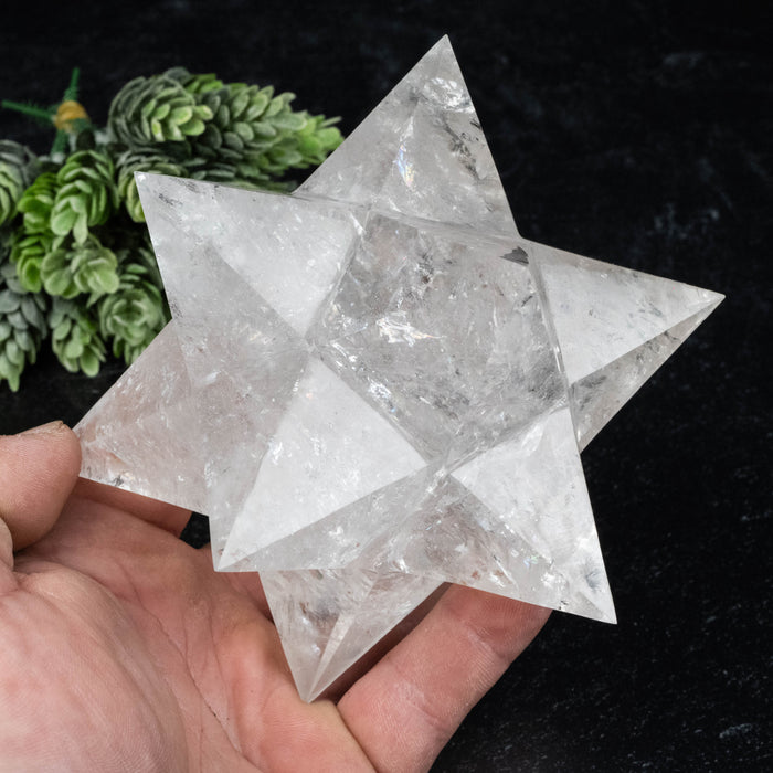 Lemurian Seed Crystal Merkaba Carving 968 g 132mm