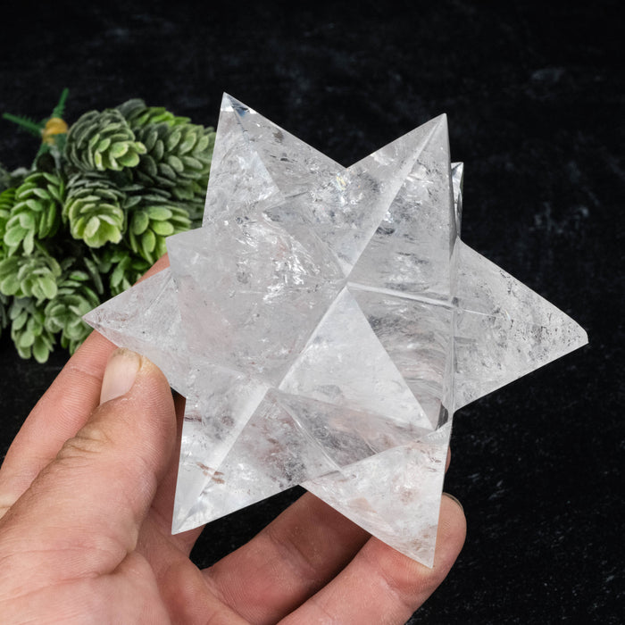 Lemurian Seed Crystal Merkaba Carving 668 g 114mm
