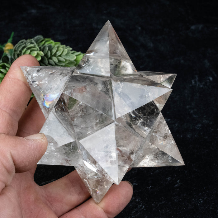 Lemurian Seed Crystal Merkaba Carving 680 g 116mm