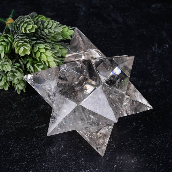 Lemurian Seed Crystal Merkaba Carving 680 g 116mm