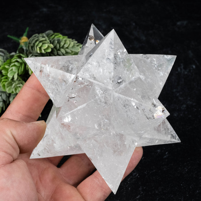 Lemurian Seed Crystal Merkaba Carving 810 g 129mm