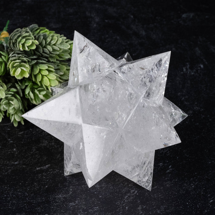 Lemurian Seed Crystal Merkaba Carving 810 g 129mm